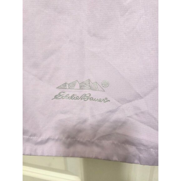Eddie Bauer Girls Lightweight Waterproof Wing Breaker Jacket Hood Lavender Size - Picture 5 of 10